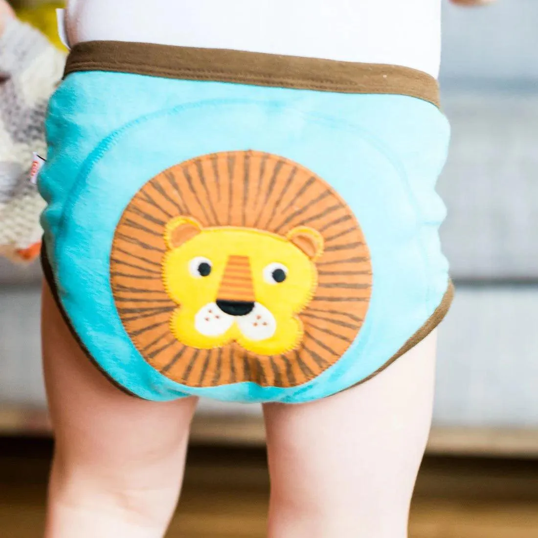 3 Piece Organic Potty Training Pants Set - Girls - Safari Friends