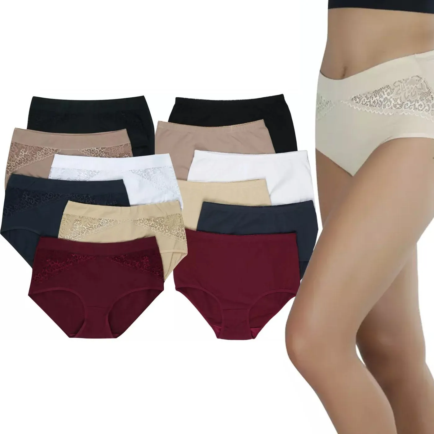 6-Pack: Women's Full Coverage Panties