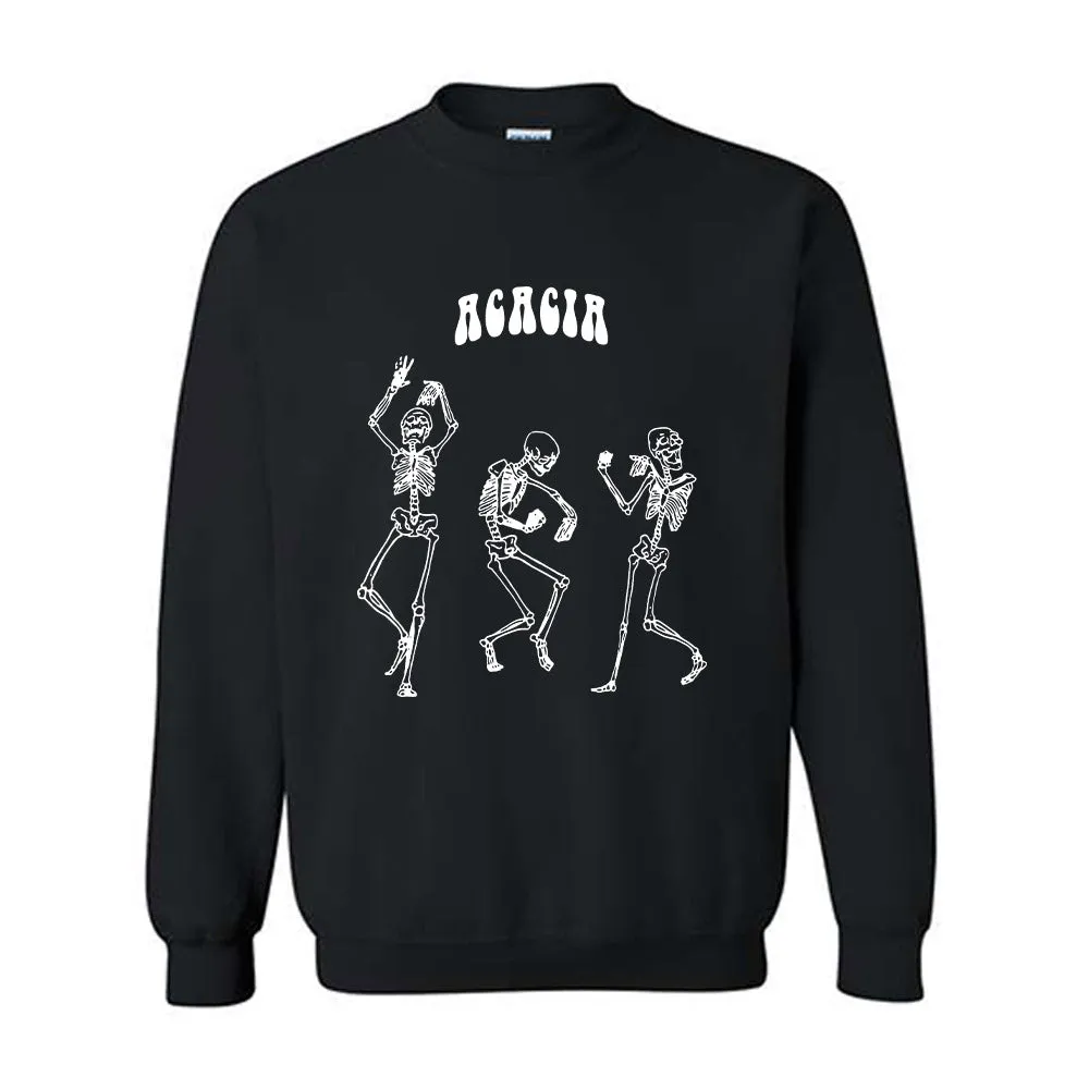 Acacia Dancing Skeletons Crewneck Sweatshirt