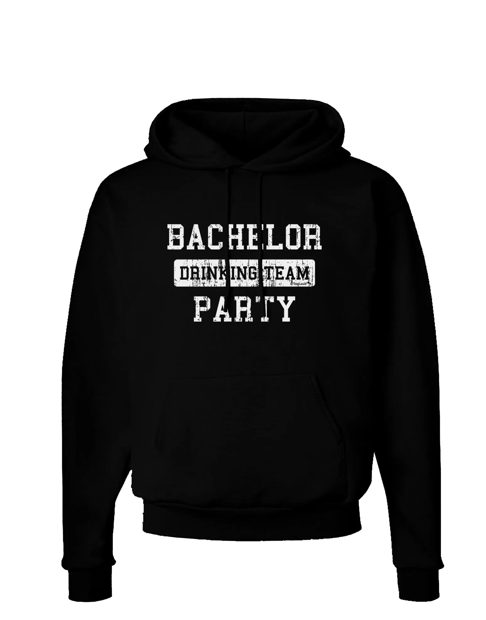 Bachelor Party Drinking Team - Distressed Dark Hoodie Sweatshirt