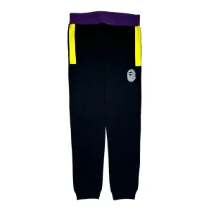 BAPE Color Block Slim Sweatpants Black