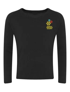 Barbara Priestman Academy Black V-Neck Jumper