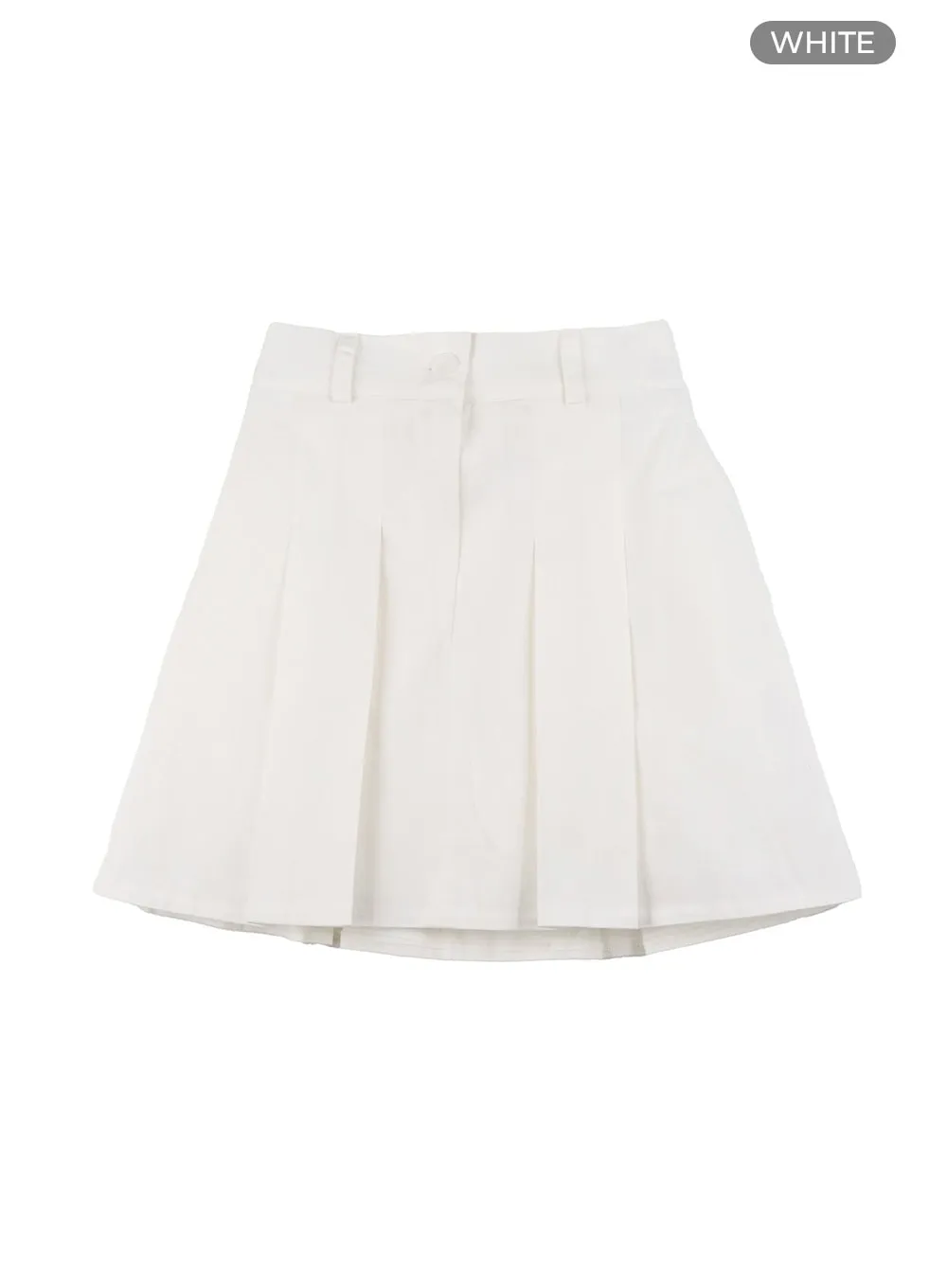 Basic Pleated Mini Skirt OY413