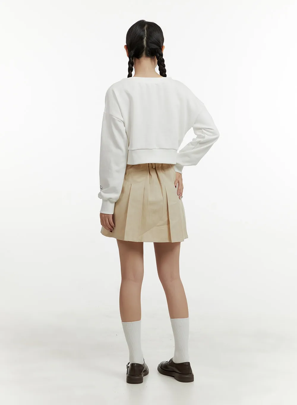 Basic Pleated Mini Skirt OY413