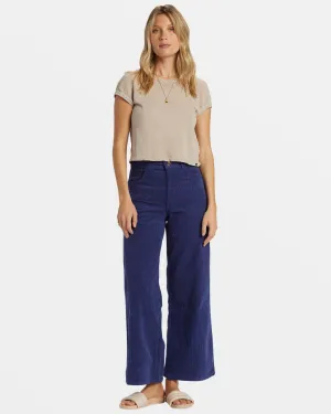 Be Free Corduroy Pants - I Sea Indigo