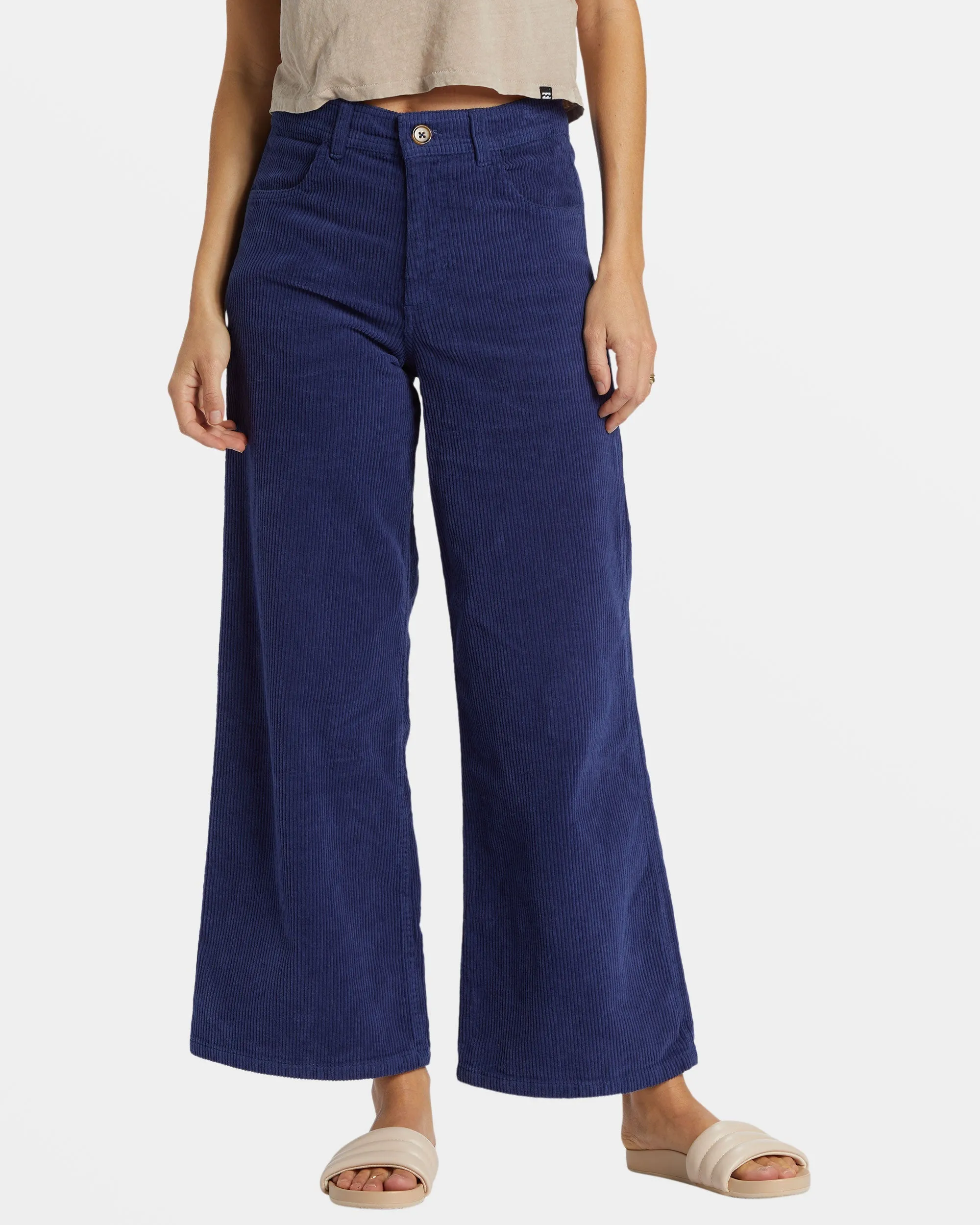 Be Free Corduroy Pants - I Sea Indigo