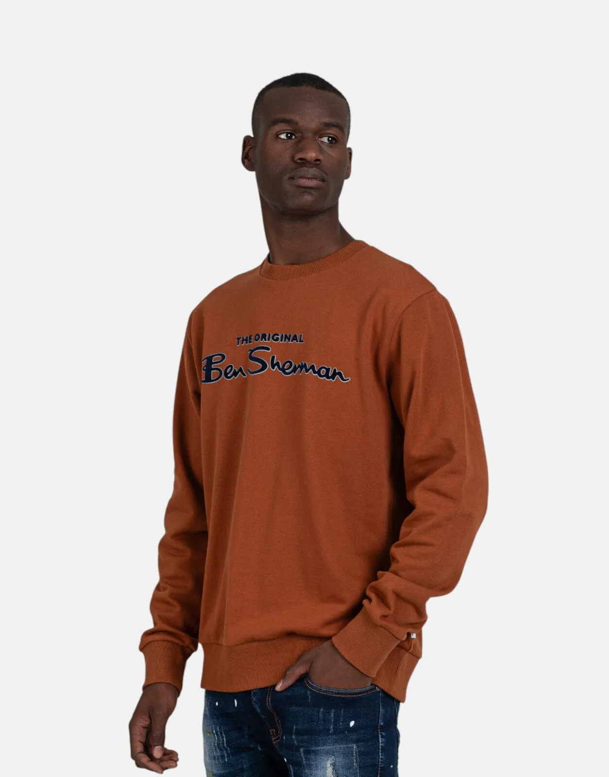 Ben Sherman Signature Crew Flock Sweatshirt MOC