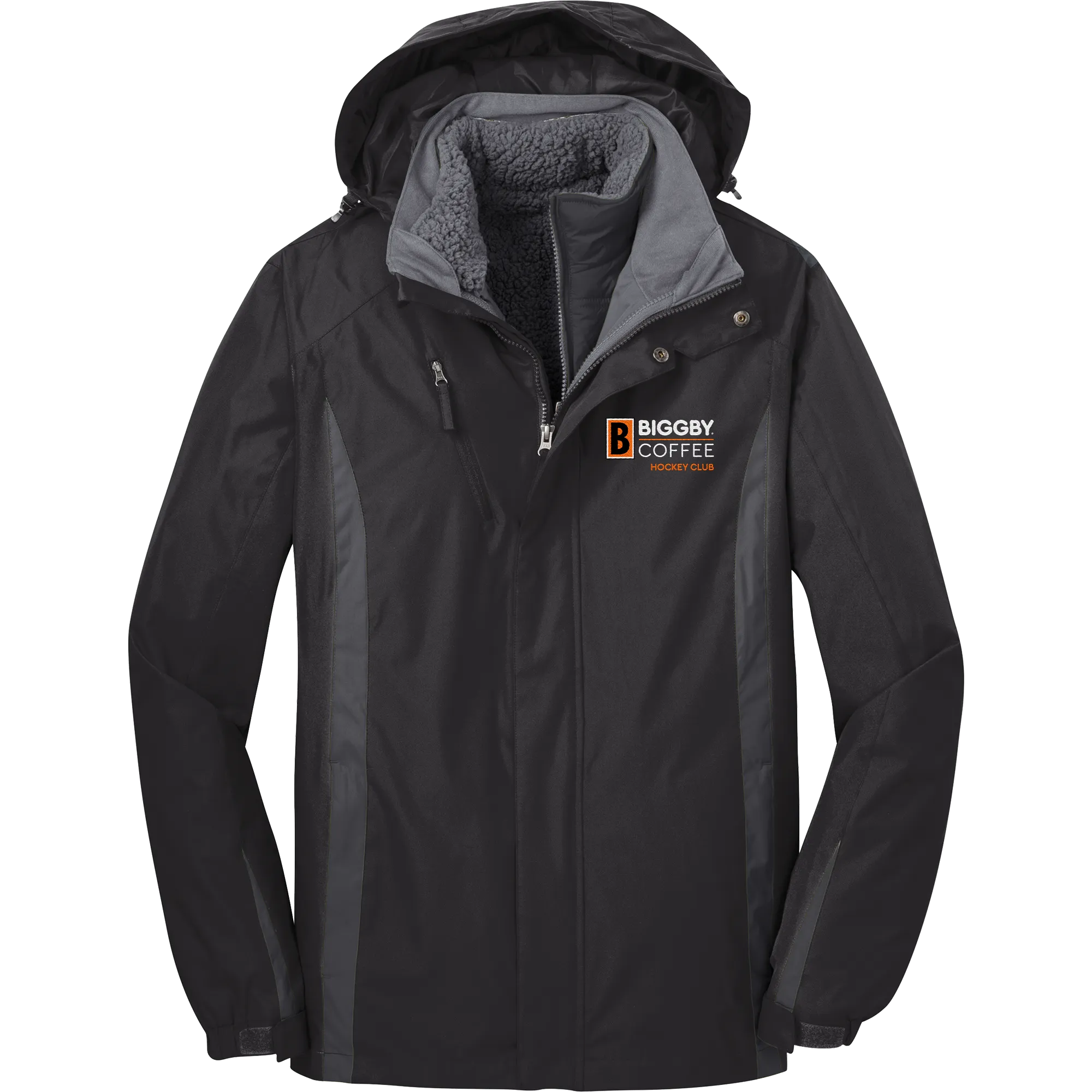 Biggby Coffee Hockey Club Colorblock 3-in-1 Jacket