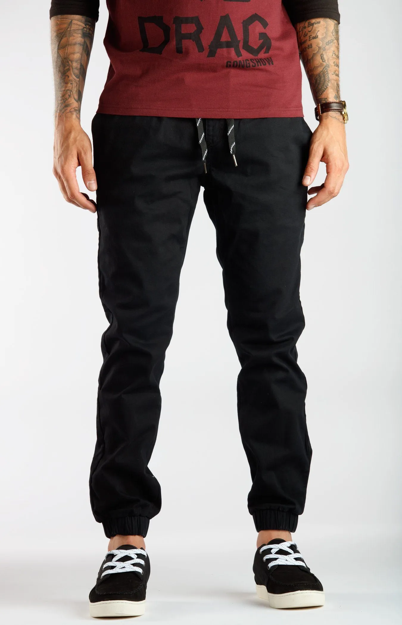 Black Jogger Chinos