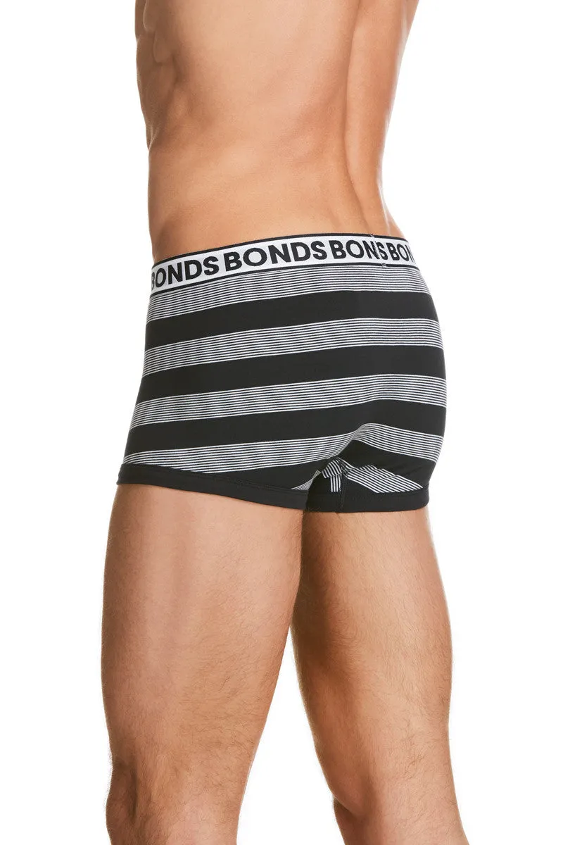 Bonds Striped Fit Trunk Underwear MZZWI Size S