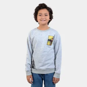 Boys Fleece Sweatshirt -GREY