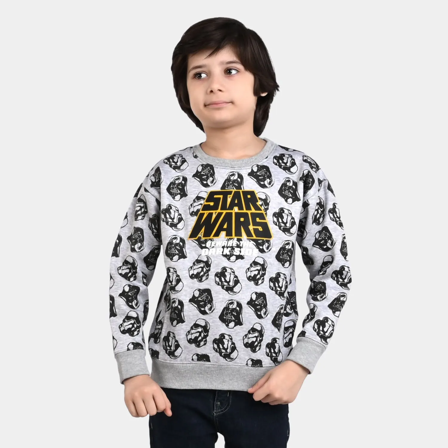 Boys Fleece Sweatshirt heroes-GREY