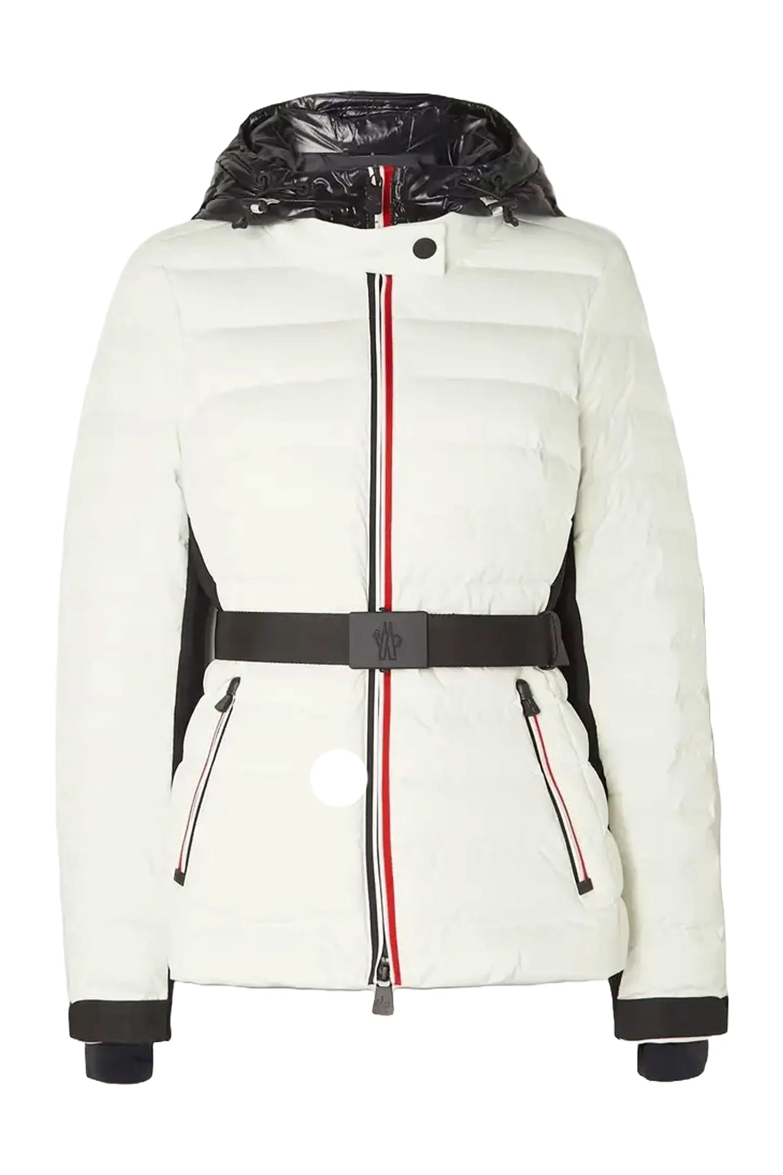 Bruche Belted Two-tone Quilted Down Ski Jacket