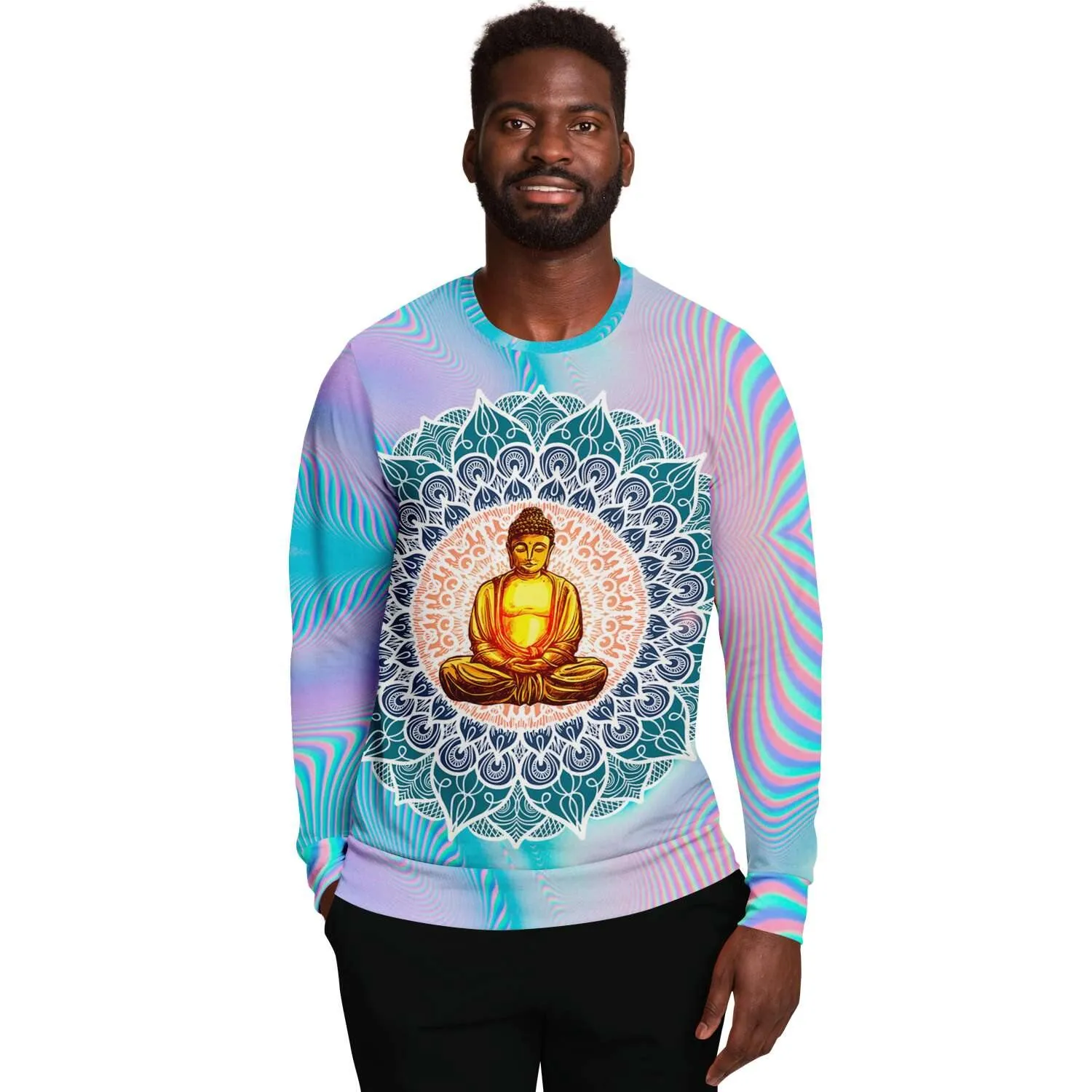 Budha Mandala Holographic Sweatshirt