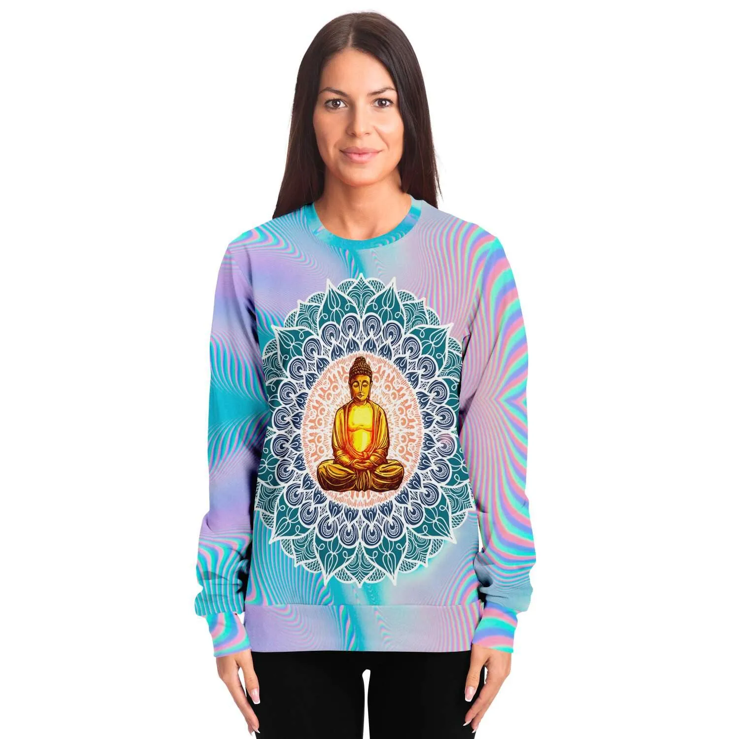 Budha Mandala Holographic Sweatshirt