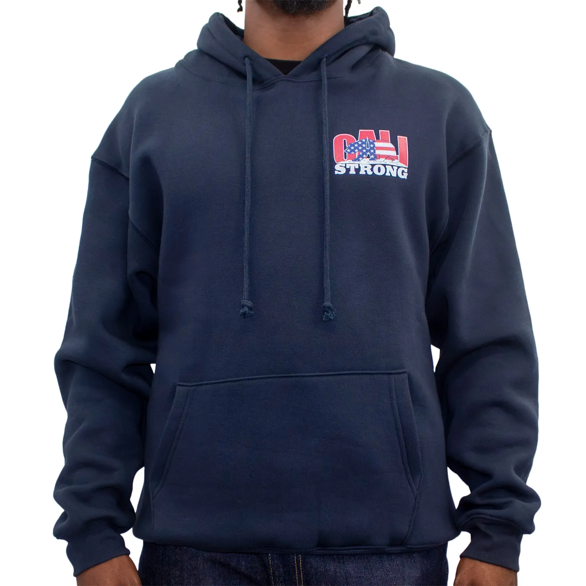 CALI Strong Original USA Hoodie Deluxe Navy