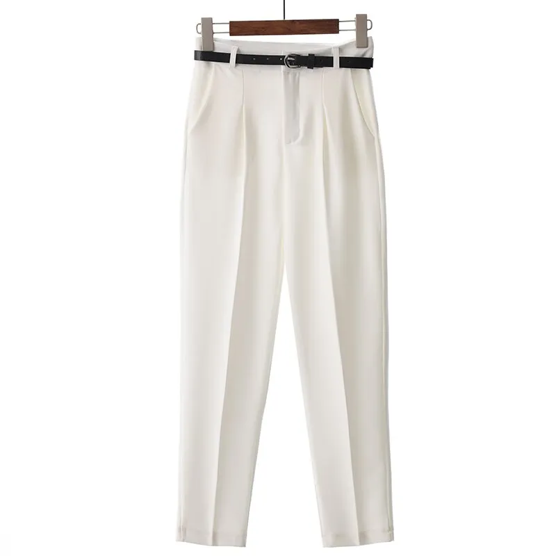 Casual Style High Waist Elegant Pants