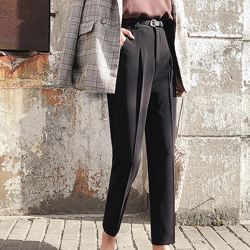 Casual Style High Waist Elegant Pants