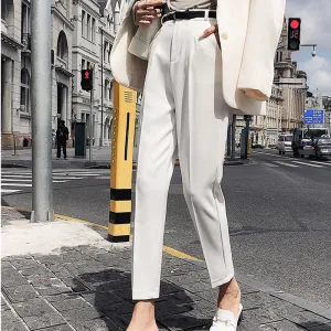 Casual Style High Waist Elegant Pants