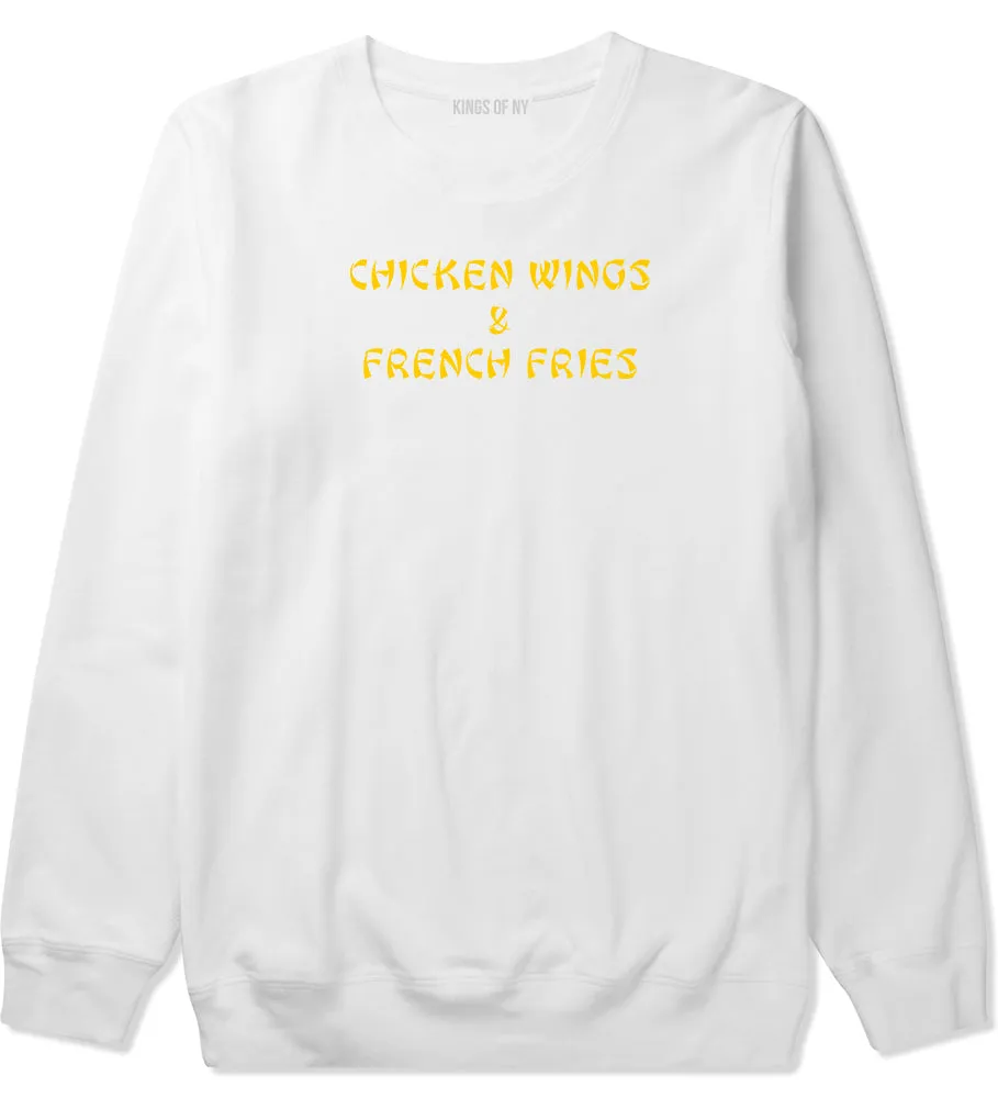 Chicken Wings And French Fries Crewneck Sweatshirt