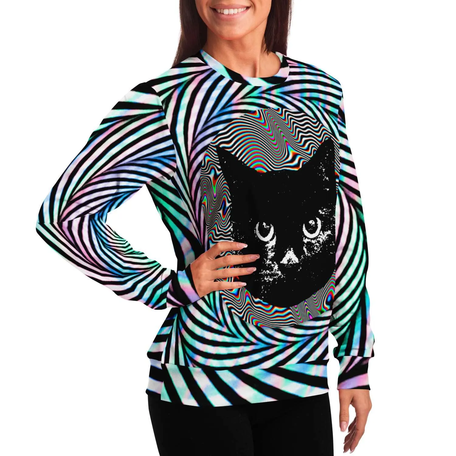 Citty Head Holographic Sweatshirt