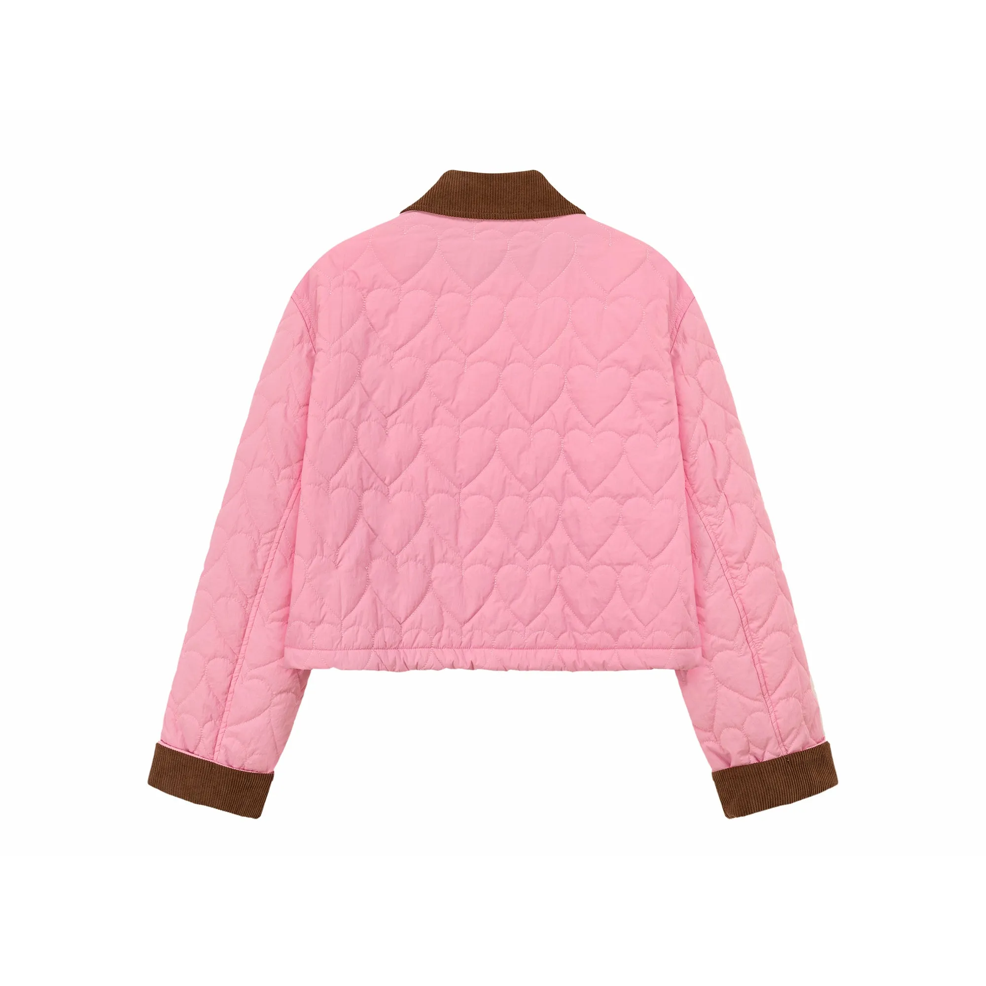 Color Heart Quilted Jacket