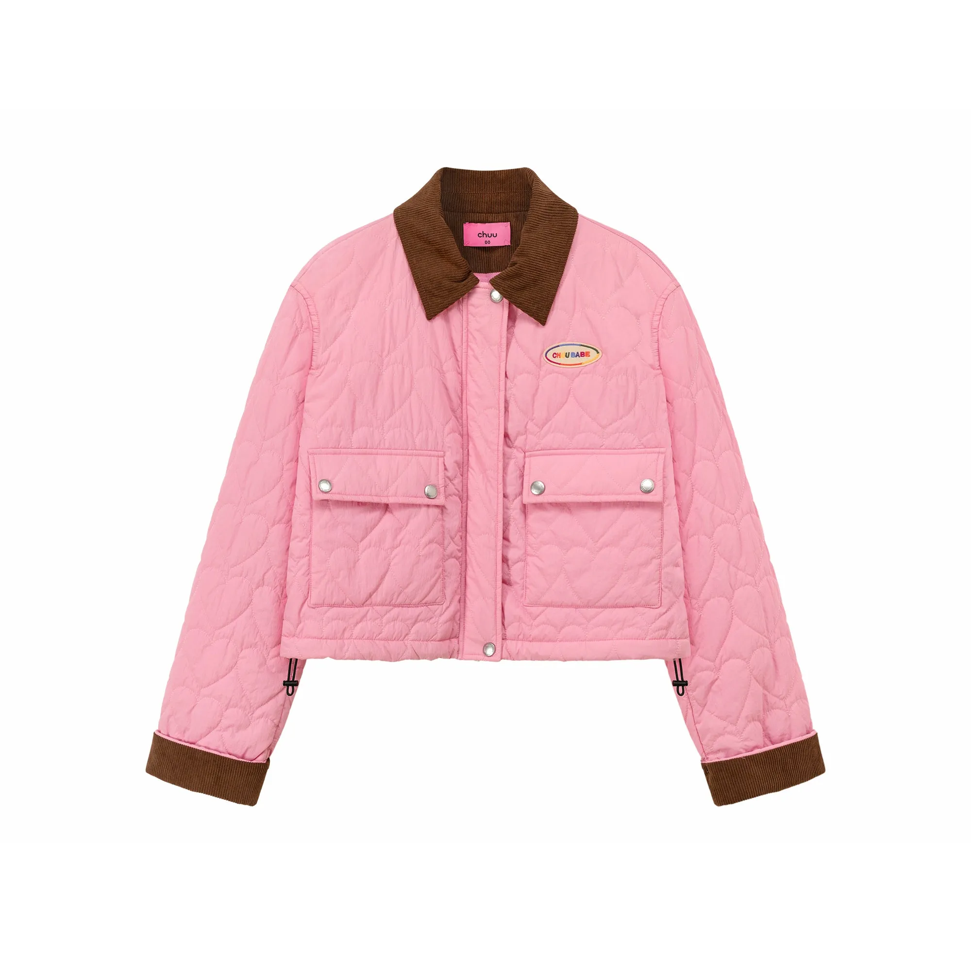 Color Heart Quilted Jacket