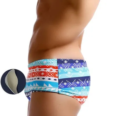 Colorful Urban Abstract Print Men Brief