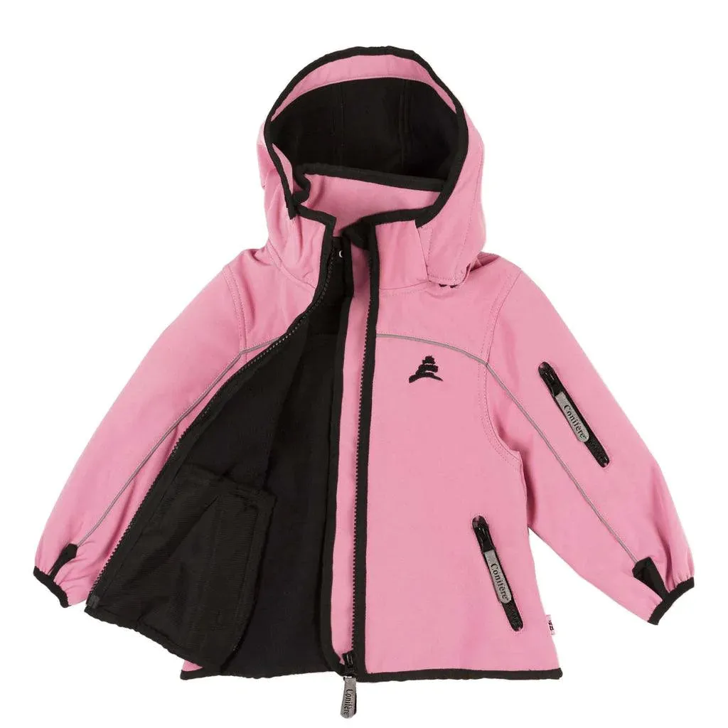 Conifere Bubble Gum Infant Girls' Soft Shell Jacket