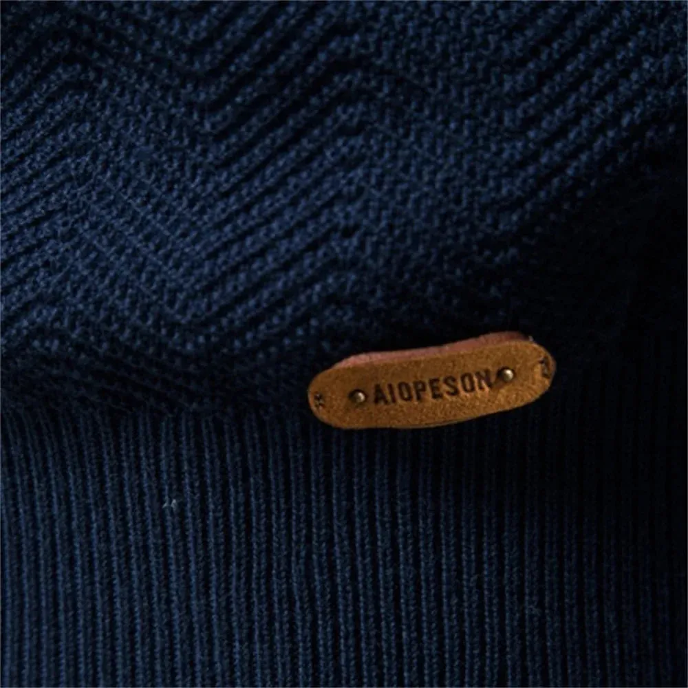 Cotton Drop Sleeve Sweater Men Casual Solid Color Basic Pullovers Knitted Sweaters Male New Winter Quality Mens Sweater