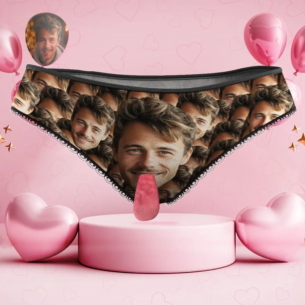 Custom Face Underwear Personalised Magnetic Tongue Underwear Face Mash Valentine's Gifts for Couple