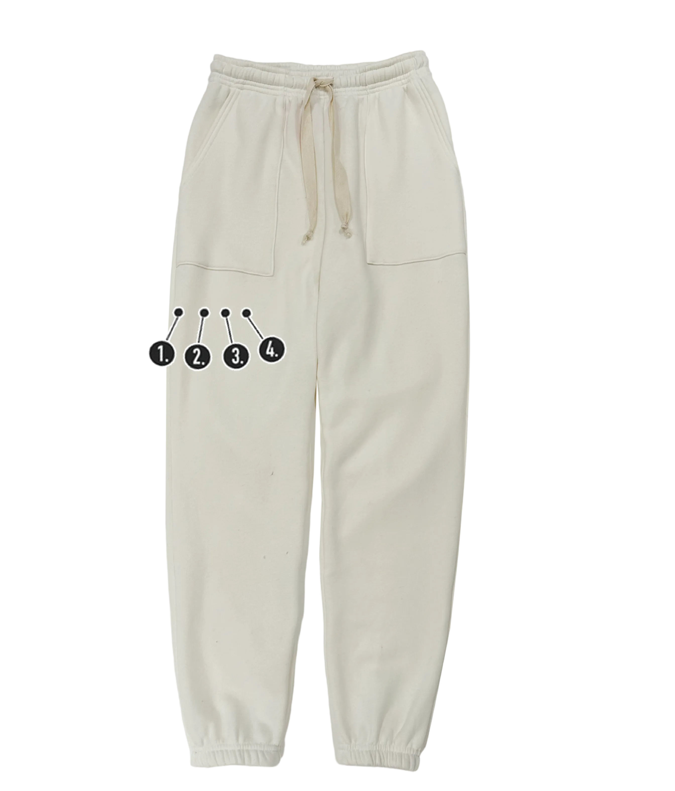 Custom Leg Mini Embroideries Unisex Sweatpants