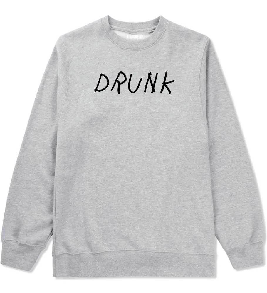 Drunk Mens Crewneck Sweatshirt