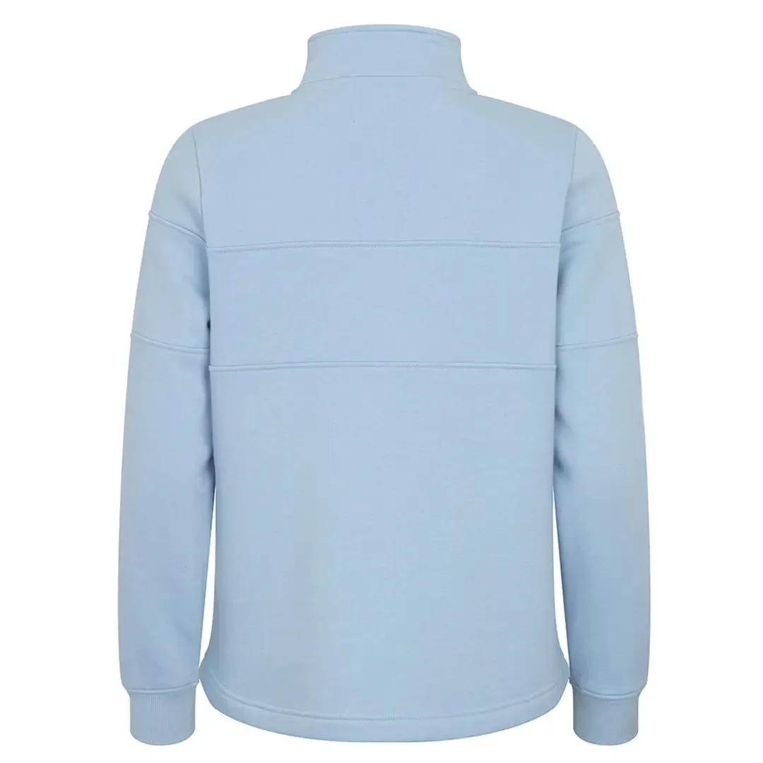 Dumfries 1888 Ladies 1/4 Zip Sweatshirt - Plain Blue by Hoggs of Fife