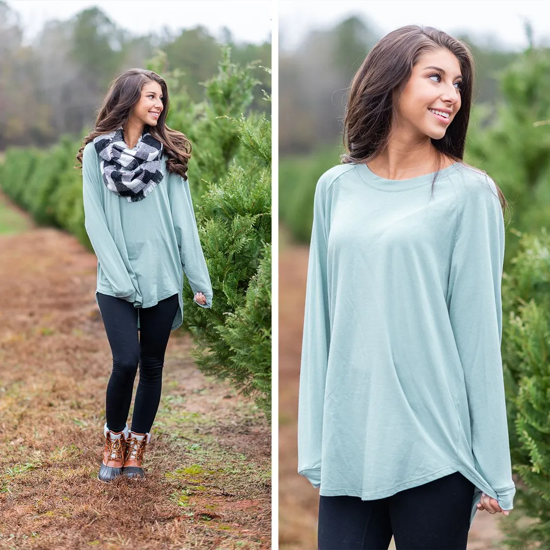 Easy Like Sunday Mineral Mint Green Tunic