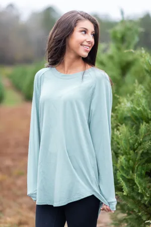 Easy Like Sunday Mineral Mint Green Tunic