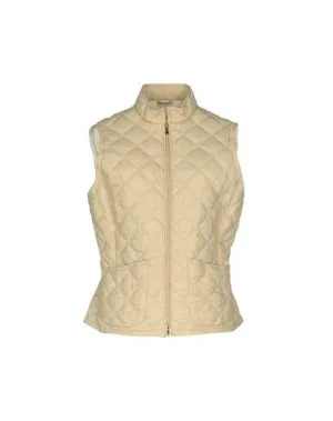 Fay Women Synthetic Down Jacket Beige M INT