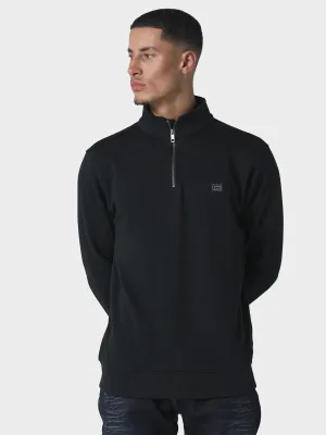 Gerome Navy 1/4 Zip Sweatshirt