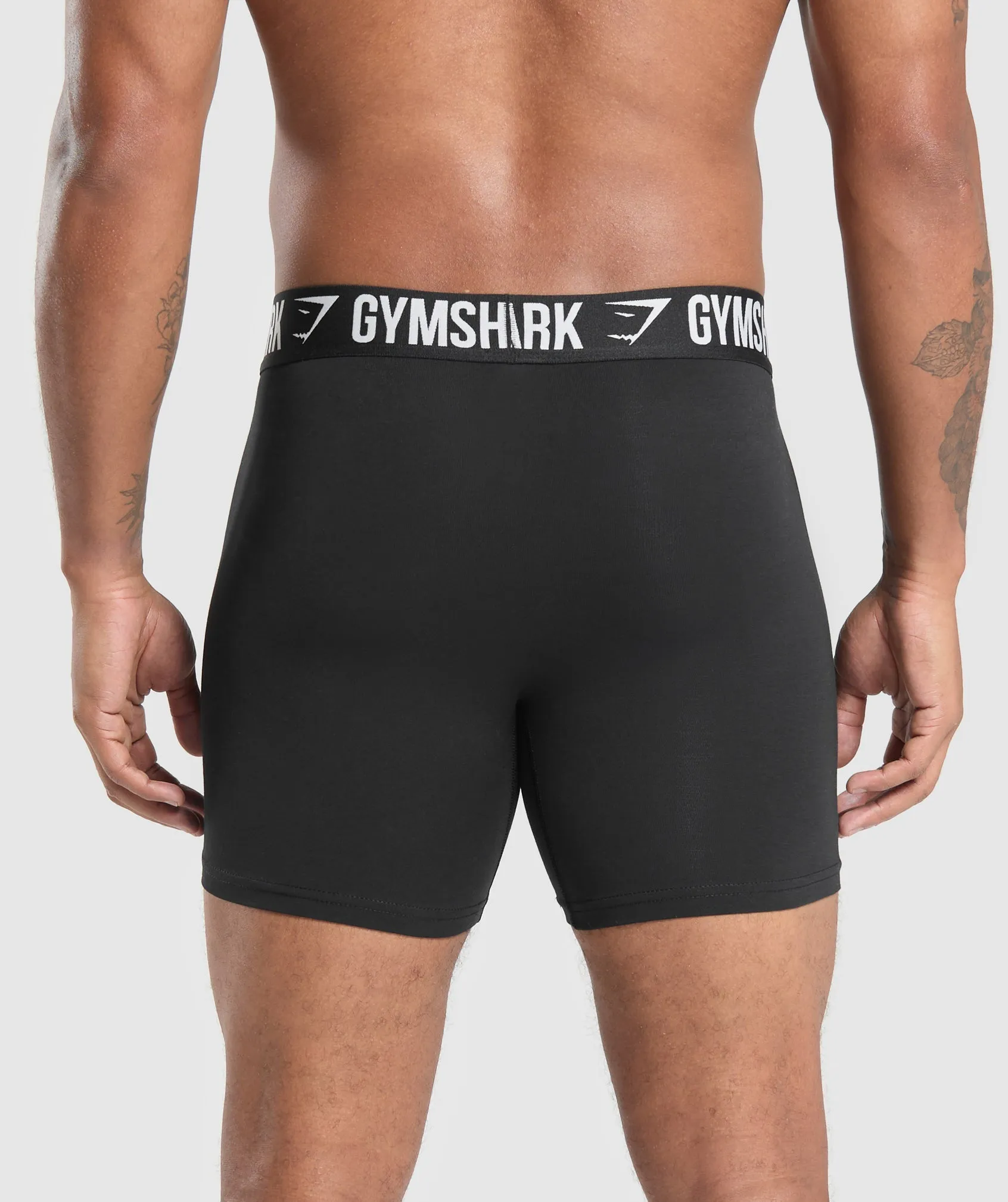 Gymshark Long Boxer Brief 3PK - Black/Black/Black