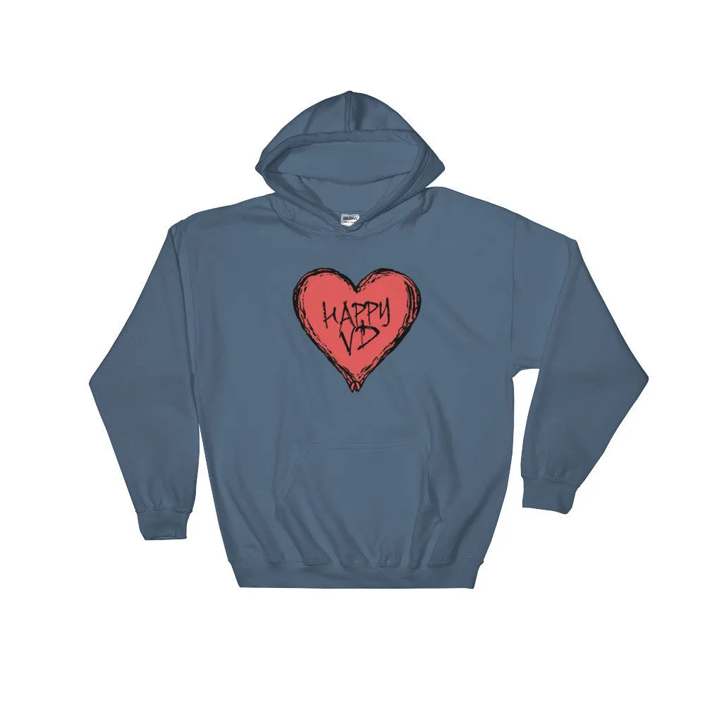 Happy VD Valentines Day Heart Hoodie