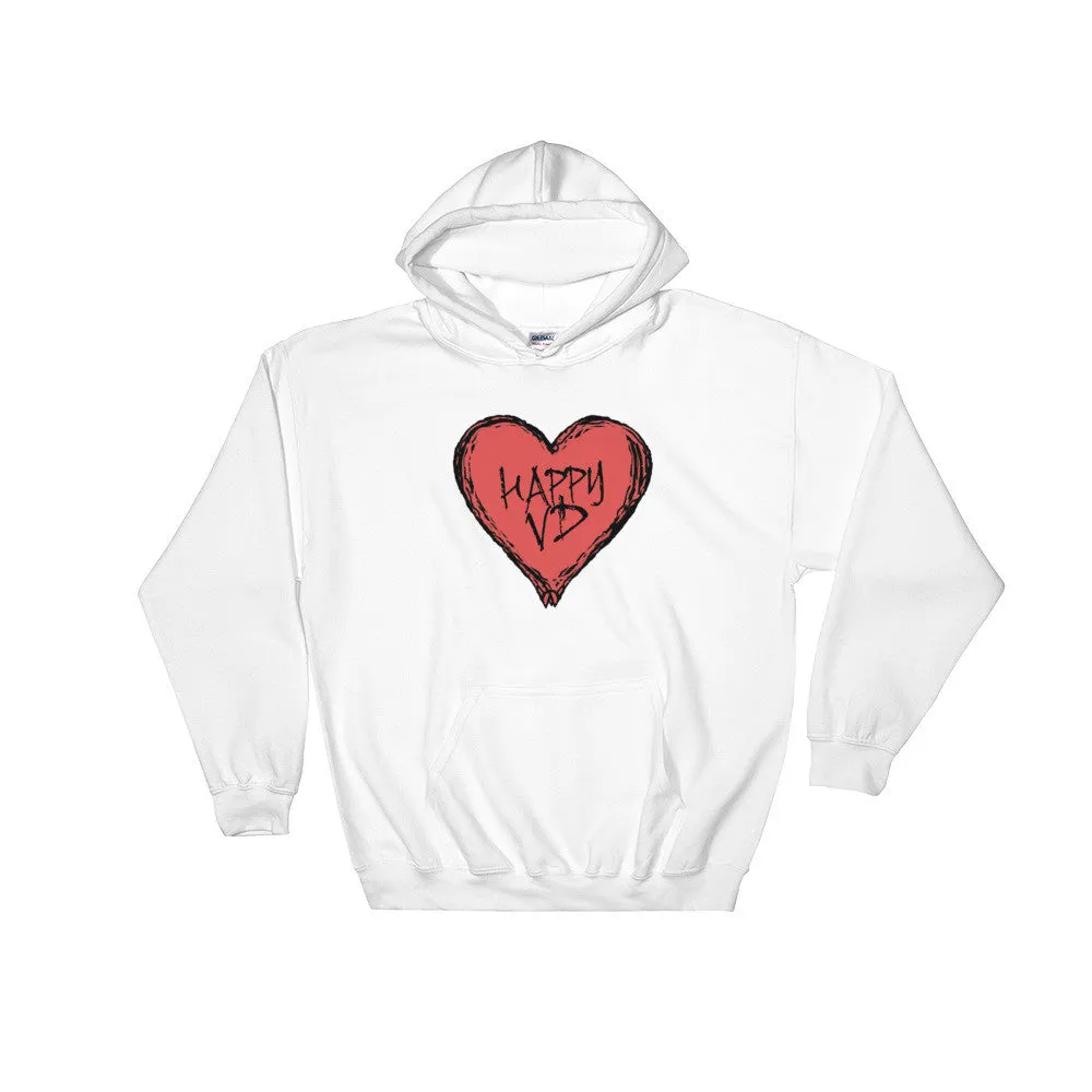 Happy VD Valentines Day Heart Hoodie