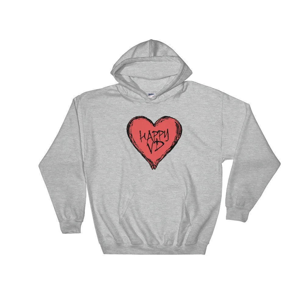 Happy VD Valentines Day Heart Hoodie