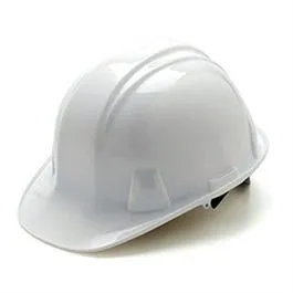 Hard Hat, Cap Style, Pin Lock, White