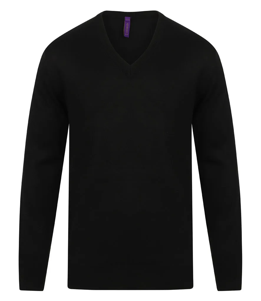 Henbury Acrylic V Neck Sweater