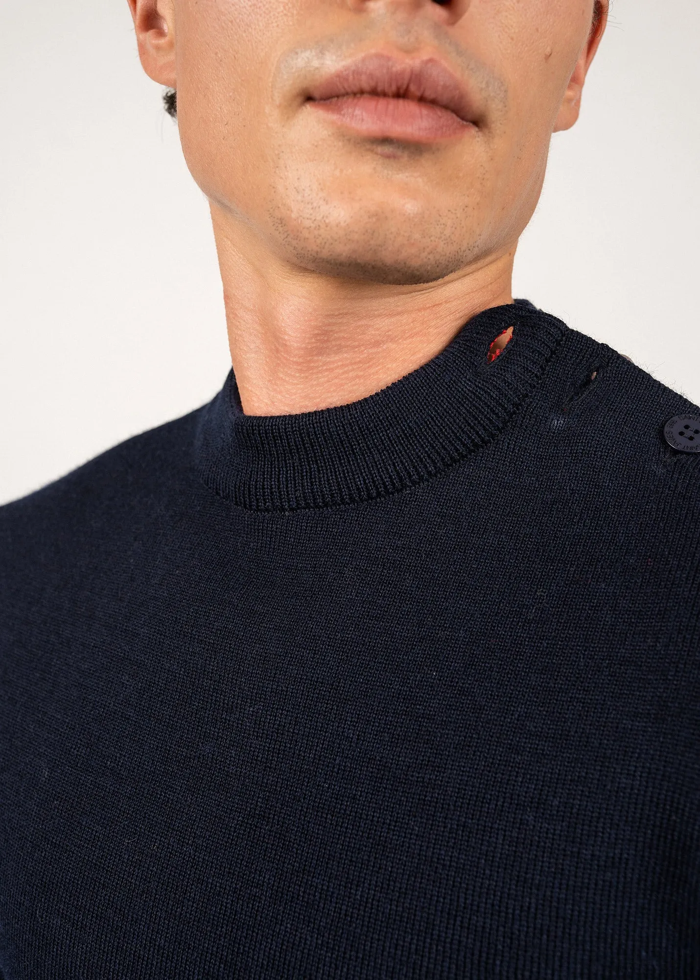 Iconic Matelot jumper with elbow patches - SAINT JAMES x Comédie Française (MARINE)