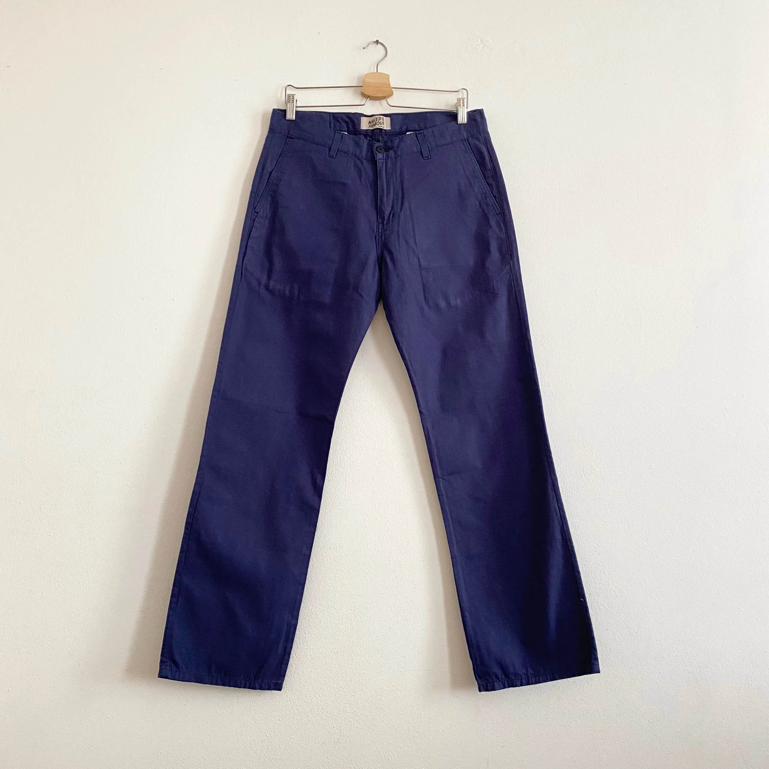 Indigo Straight Chinos - 33