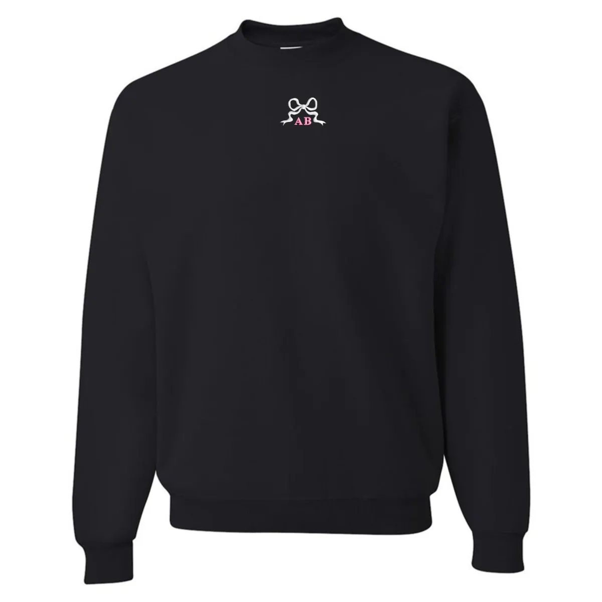 Initialed 'Tiny Bow' Crewneck Sweatshirt