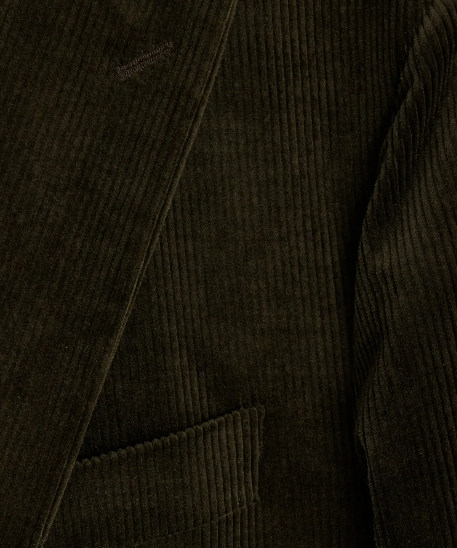 Italian Fine Wale Corduroy Sutton Jacket in Dark Brown