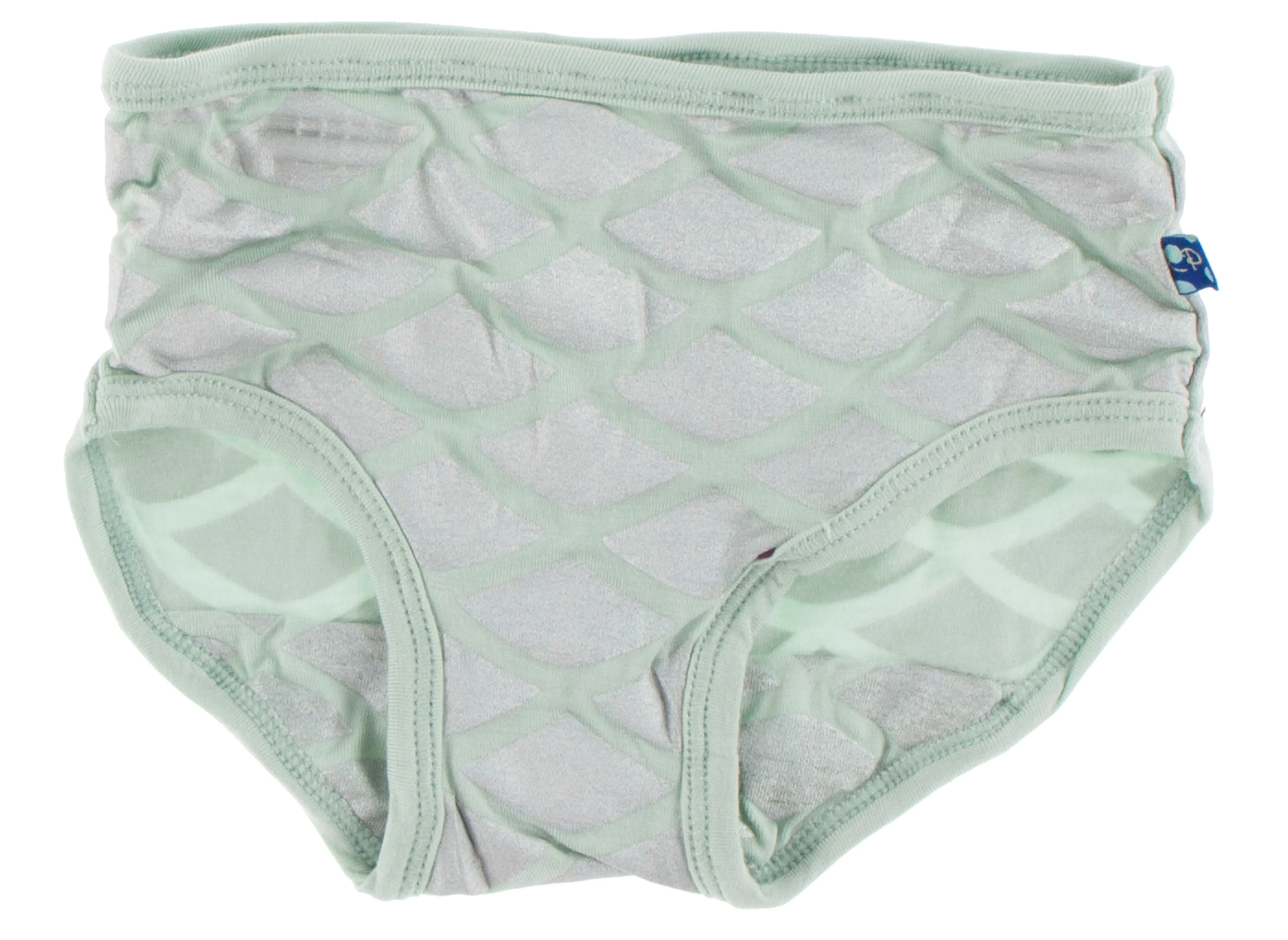 KicKee Pants Iridescent Mermaid Scales & Red Ginger Unicorns Girls Underwear Set