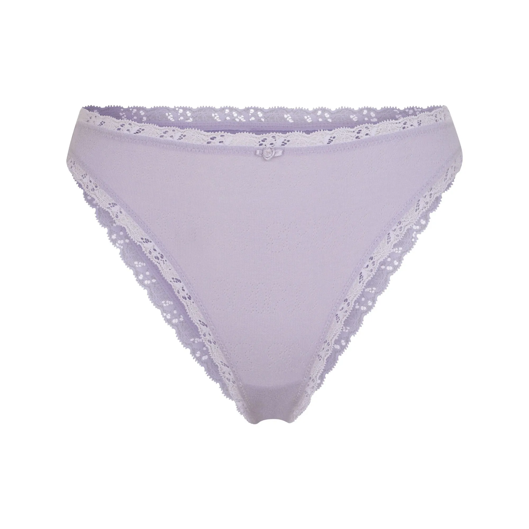 LACE POINTELLE CHEEKY BRIEF | LAVENDER